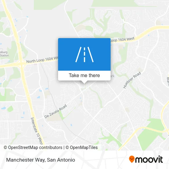 Manchester Way map