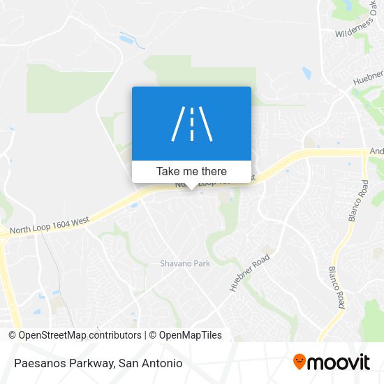 Mapa de Paesanos Parkway