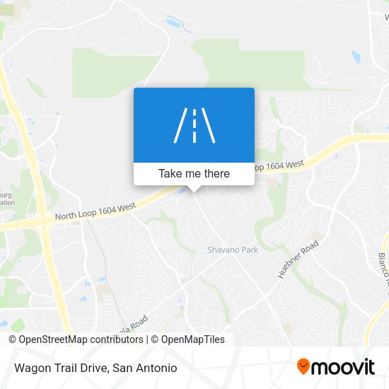 Wagon Trail Drive map