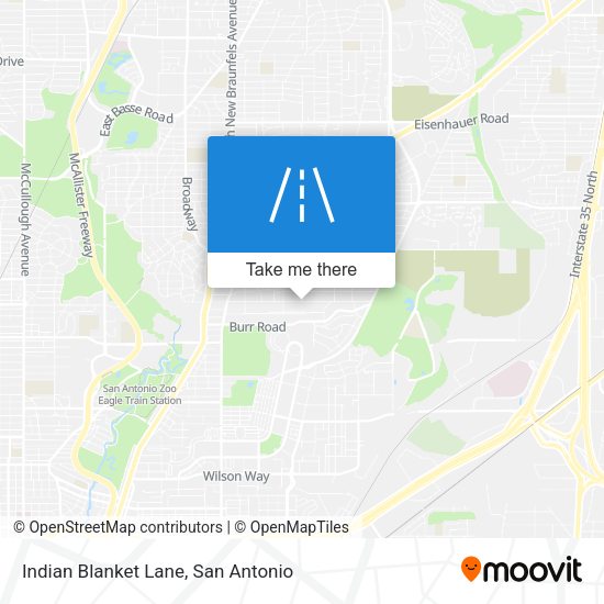 Indian Blanket Lane map