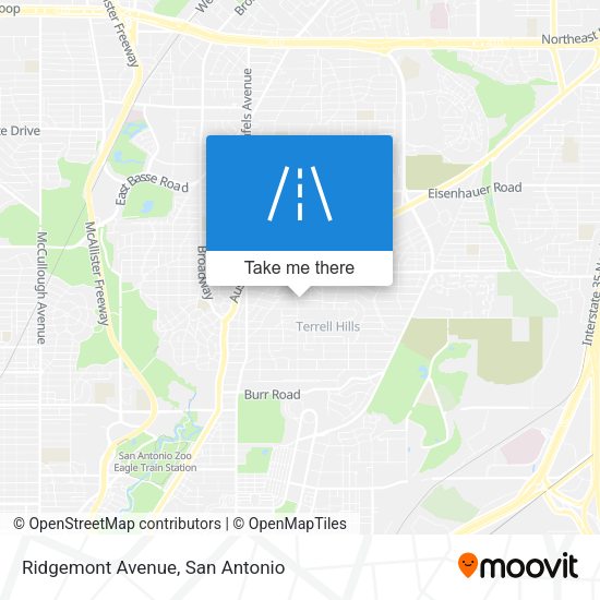 Mapa de Ridgemont Avenue
