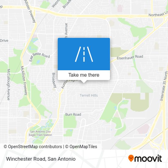 Winchester Road map