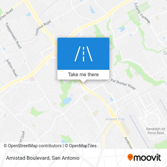 Amistad Boulevard map
