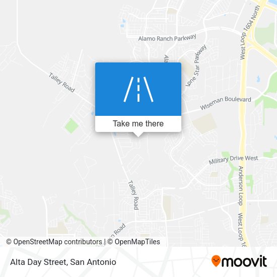 Alta Day Street map