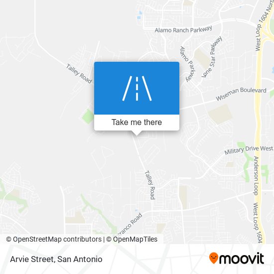 Arvie Street map