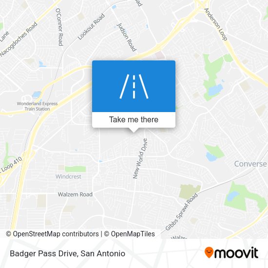 Mapa de Badger Pass Drive