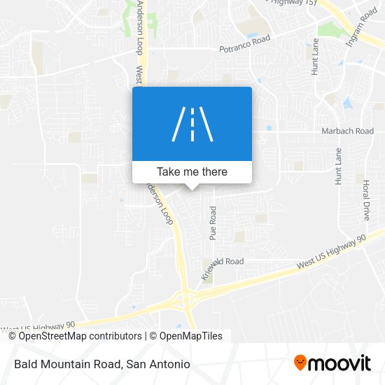 Bald Mountain Road map