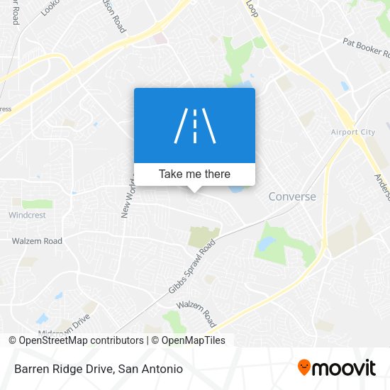 Barren Ridge Drive map