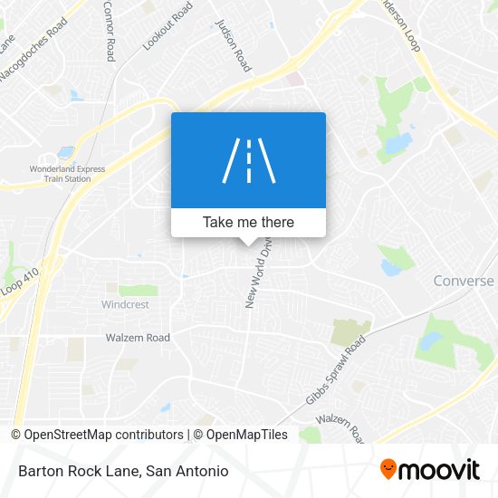 Barton Rock Lane map