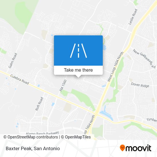 Mapa de Baxter Peak