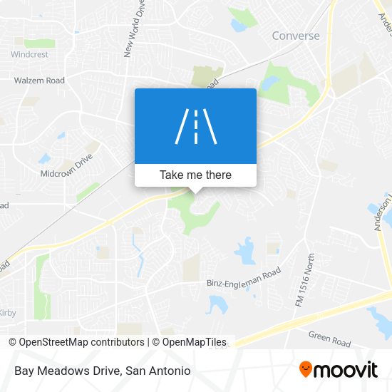 Bay Meadows Drive map