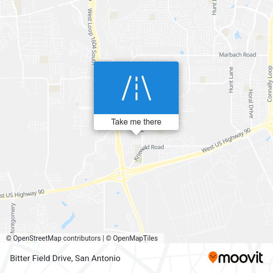 Bitter Field Drive map