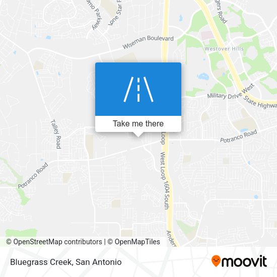Bluegrass Creek map