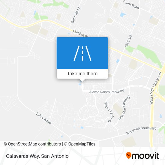 Calaveras Way map