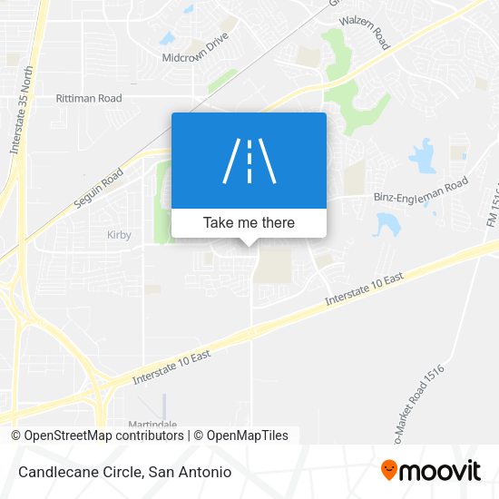 Candlecane Circle map