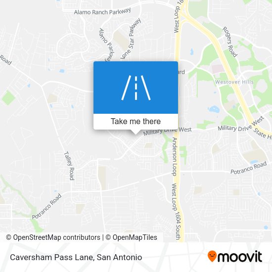Caversham Pass Lane map