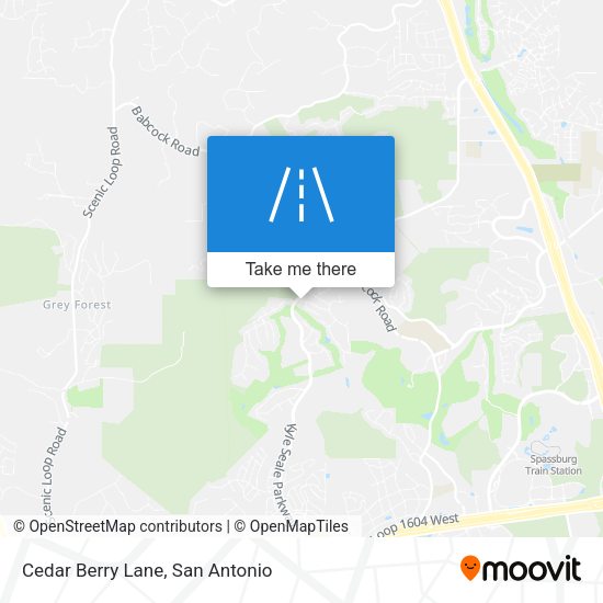 Mapa de Cedar Berry Lane