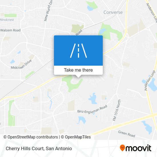 Cherry Hills Court map