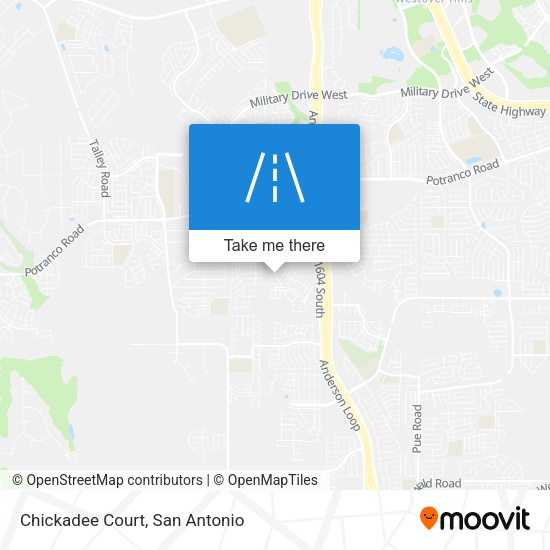 Chickadee Court map