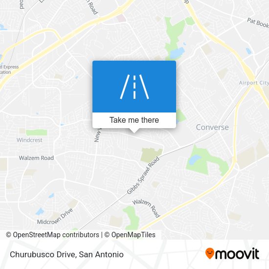 Mapa de Churubusco Drive