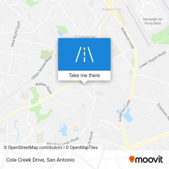 Cole Creek Drive map