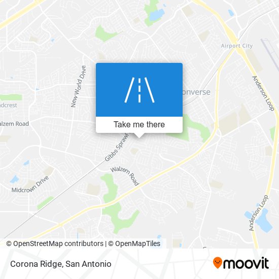 Corona Ridge map