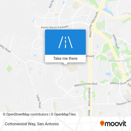 Mapa de Cottonwood Way