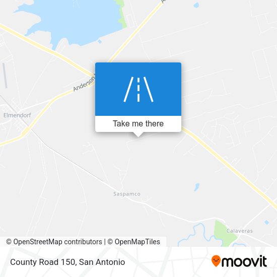County Road 150 map