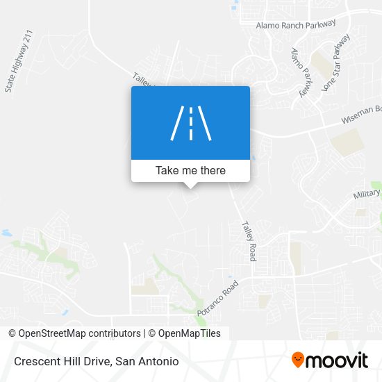 Crescent Hill Drive map