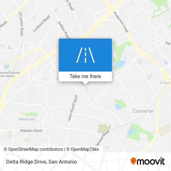 Delta Ridge Drive map