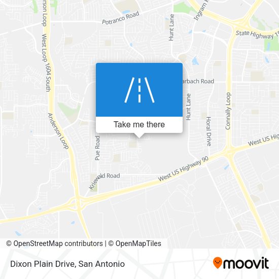 Dixon Plain Drive map