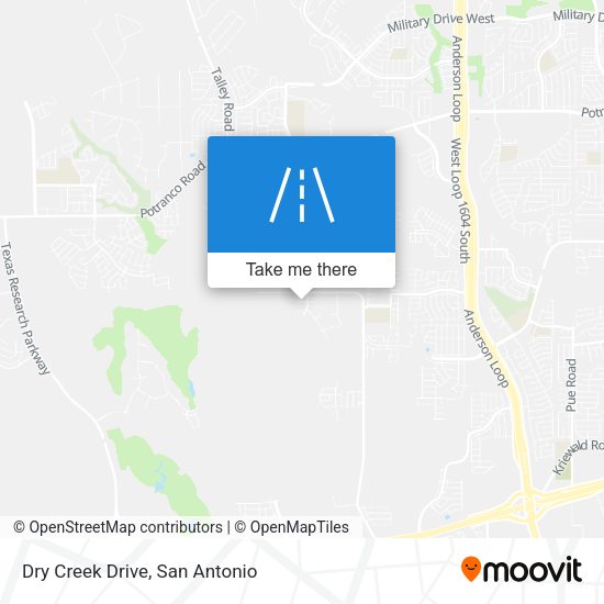 Dry Creek Drive map