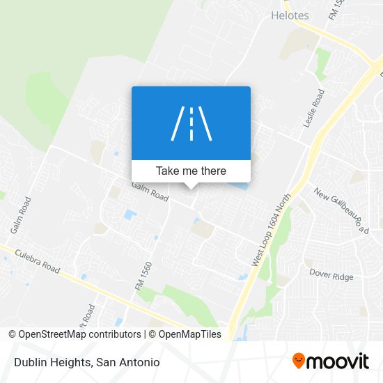 Dublin Heights map