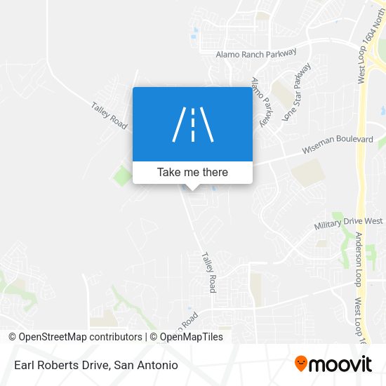 Earl Roberts Drive map