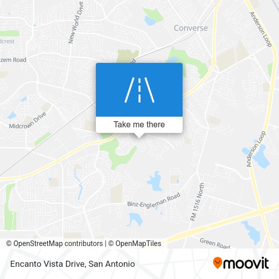 Encanto Vista Drive map