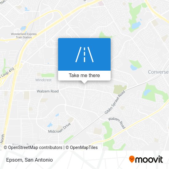 Mapa de Epsom