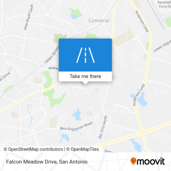Falcon Meadow Drive map