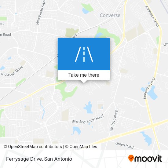 Ferrysage Drive map