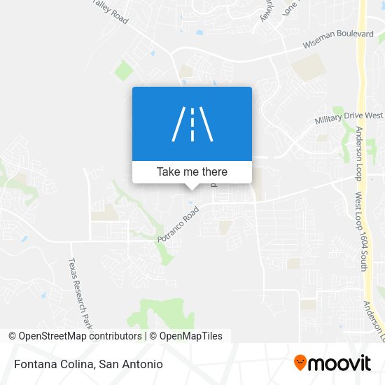 Fontana Colina map