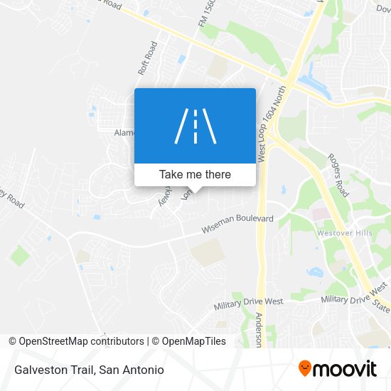 Galveston Trail map