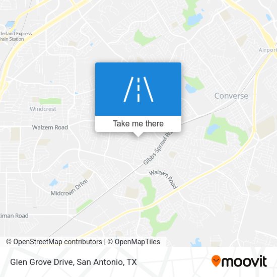 Glen Grove Drive map