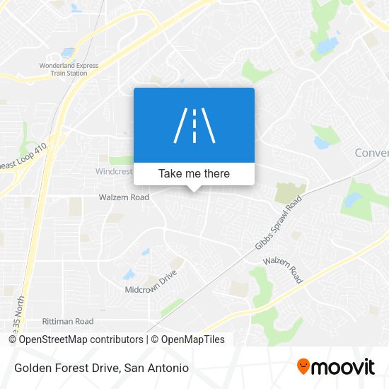 Golden Forest Drive map