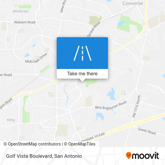 Golf Vista Boulevard map