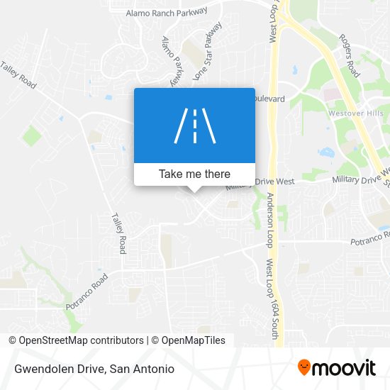 Gwendolen Drive map