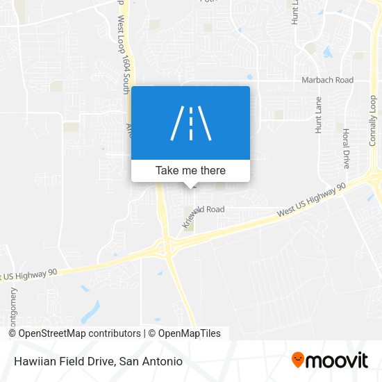 Hawiian Field Drive map