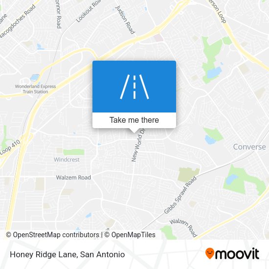 Honey Ridge Lane map