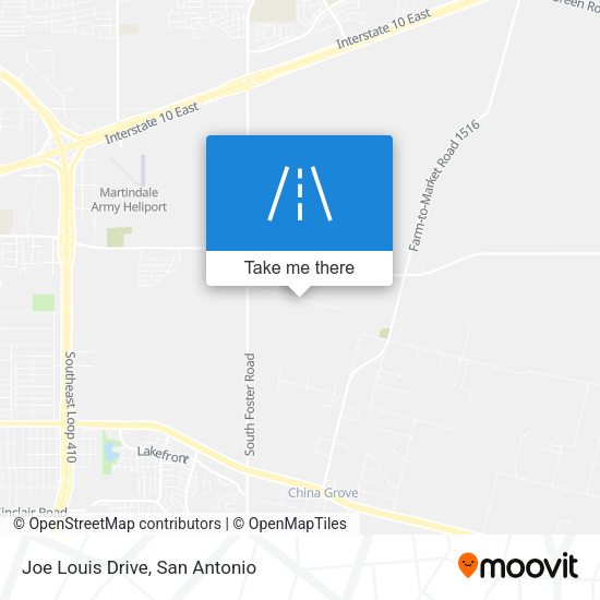 Joe Louis Drive map