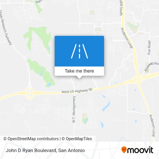 John D Ryan Boulevard map