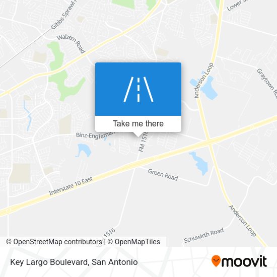 Key Largo Boulevard map