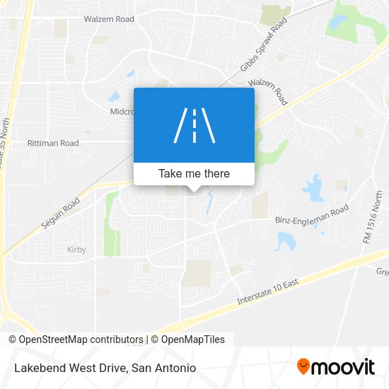 Mapa de Lakebend West Drive
